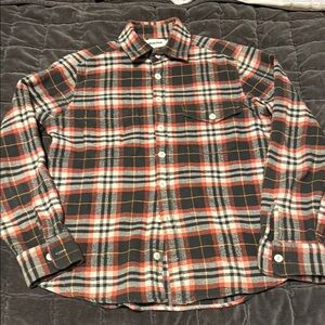 Taylor Stitch Black and Red Plaid Casual Shirt